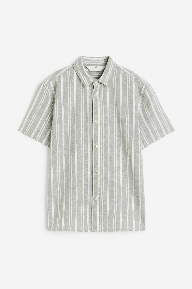 Linen-blend Shirt | H&M (US + CA)