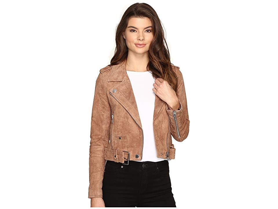Blank NYC Suede Moto Jacket Women's Coat Coffee Bean : SM, Leather/Polyester/Suede | Zappos