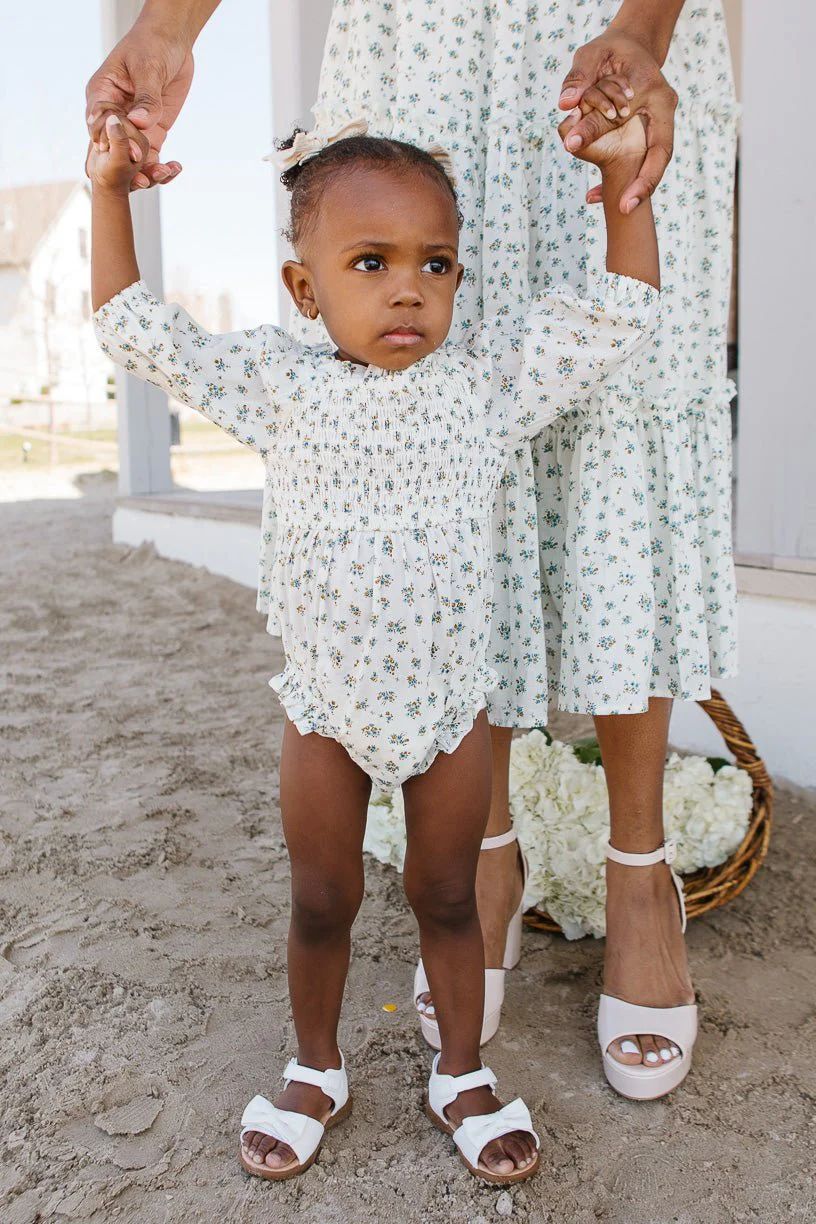 Baby Madeline Romper in Blue | Ivy City Co