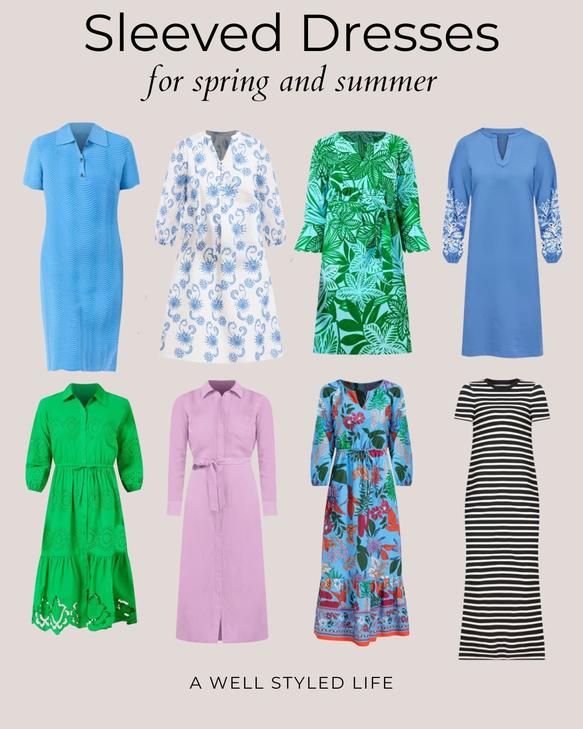 Dresses with sleeves are my go-to for effortless style and comfort—perfect for staying polished without the fuss. From classic stripes to playful prints, these picks work for everything from errands to dinner out.

#Fashionover50 #LTKOver50Style #fashion #outfitinspiration #outfit #springoutfit #springfashion #springstyle #LTKSpringStyle #EffortlessChic  #ClassicStyle #LTKfashion #EverydayOutfits #AgelessStyle #OOTD #LTKsummer #linenlove #easyoutfits #LTKWorkwear #springdress #summerdress

#LTKOver40 #LTKSeasonal #LTKStyleTip
