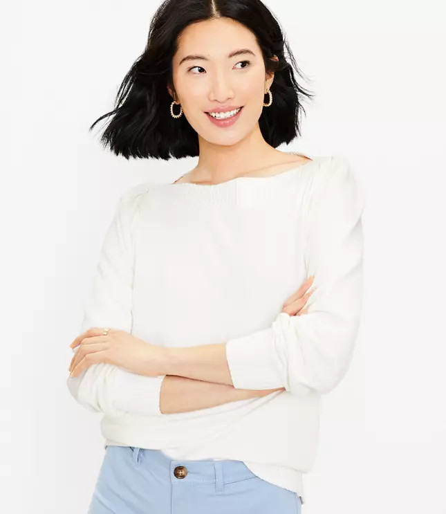 Boatneck Sweatshirt | LOFT