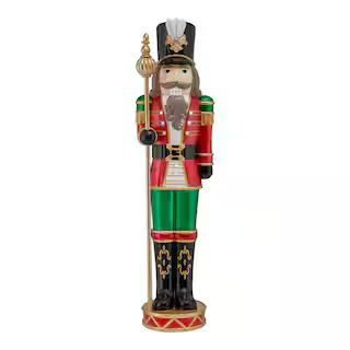 Home Accents Holiday 43 in Nutcracker With Staff 22DK01079 - The Home Depot | The Home Depot
