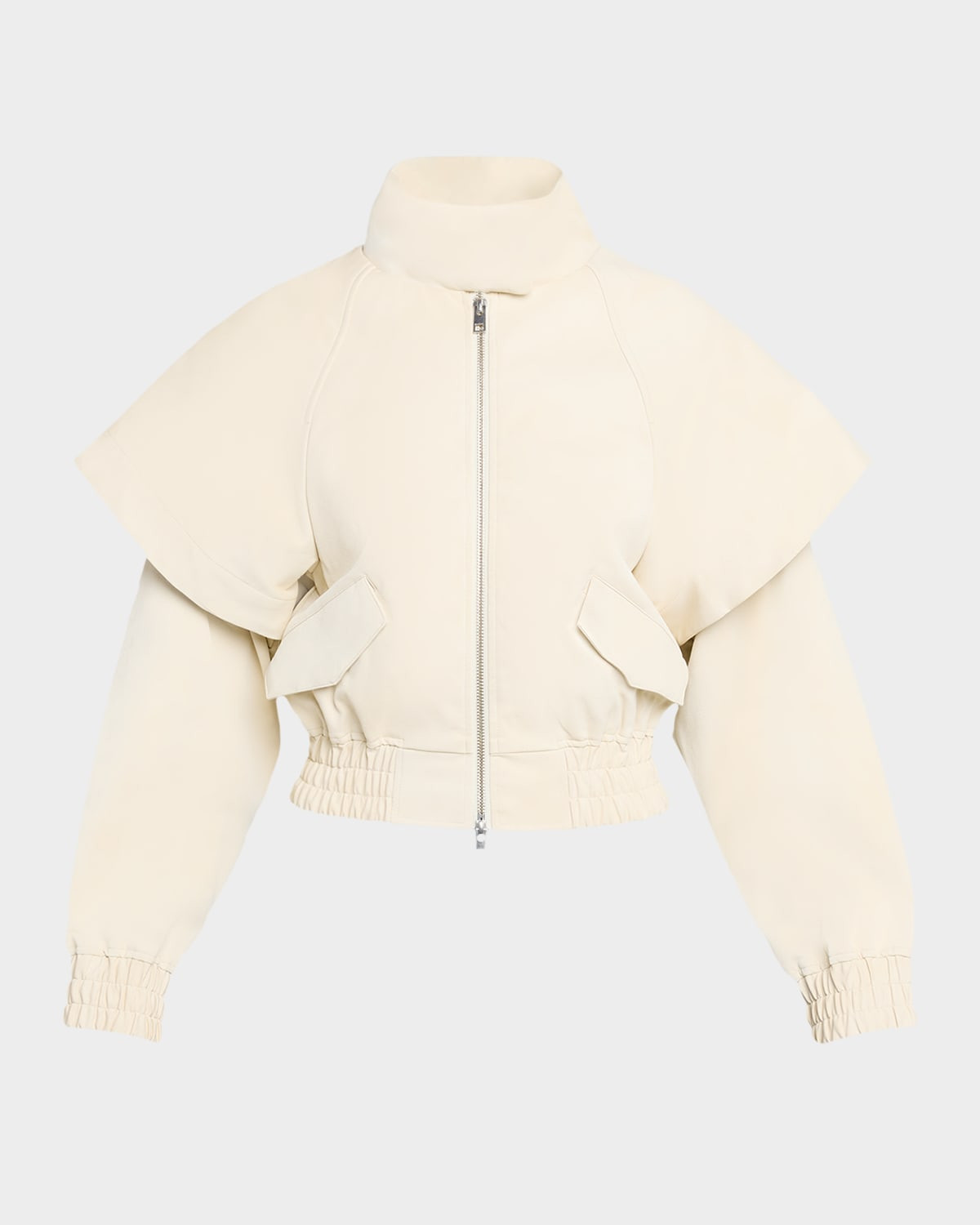 Fredy Faux Leather Draped Jacket | Neiman Marcus