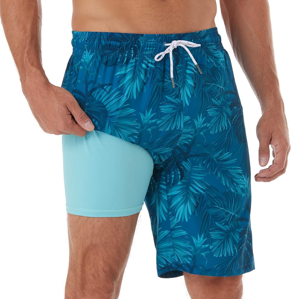 BRISIRA Mens Swim Shorts Swim Trunks 9 inch Bathing Suits Swimsuit Board Compression Liner Quick ... | Amazon (CA)