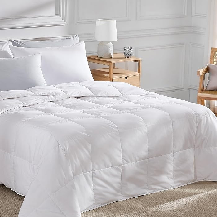 Pacific Coast Lightweight Goose Feather Down Fiber Comforters Queen Size, Summer Duvet Insert, Ul... | Amazon (US)