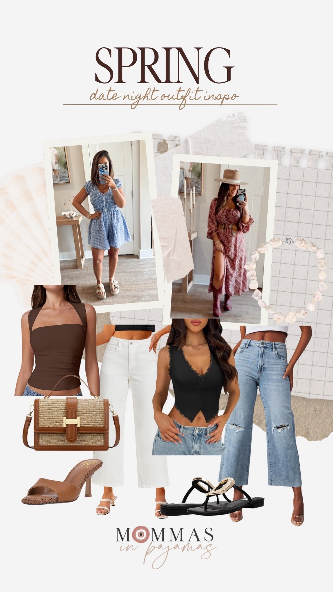 Petite friendly, full bust friendly date night outfits that look $$$, but are affordable are here! These are some of the most stunning date night looks that will have you so confident, sexy and on trend. I cannot tell you how much I love gingham set, the blue and white print is adorable and this boho maxi dress is perfect for festival season! You know I love jeans and a fitted tank and these looks so not disappoint. 
Moms night out, date night outfit inspo  

#LTKMidsize #LTKSeasonal #LTKPetite