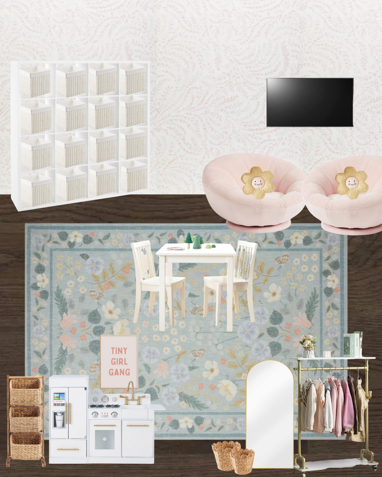 Girls playroom, playroom, playroom storage, playroom inspo 

#LTKHome #LTKFamily #LTKKids