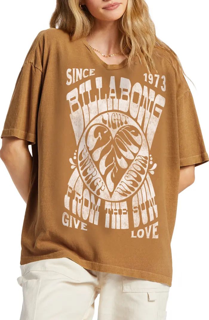 Billabong From the Sun Oversize Cotton Graphic Tee | Nordstrom | Nordstrom