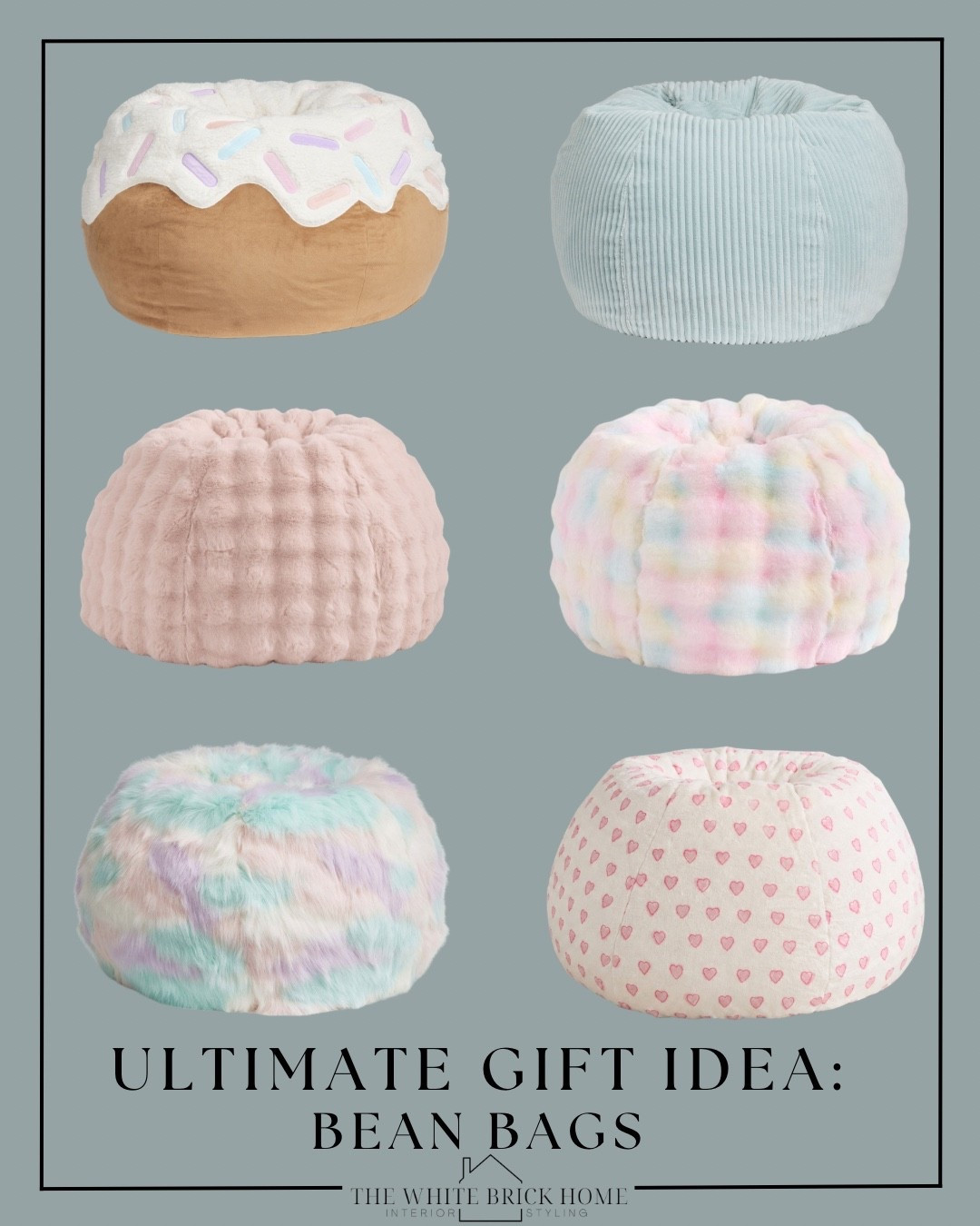 The absolute cutest bean bags for a girls bedroom! This being an instant charm and comfort to a kiddos bedroom - and they make a great gift idea! 

Girls room, girls bedroom, kids bedroom, pink bedroom, blue bedroom, girls room chair, girls room decor, girls room ideas, girls room bean bag, girls room design ideas, bean bag chair for a girl, pink bedroom decor, blue bedroom decor, kids bedroom decor, bedroom, teen girl, teen girl bedroom, gift ideas for girls, home decor, pottery barn girls room, pottery barn teen girl