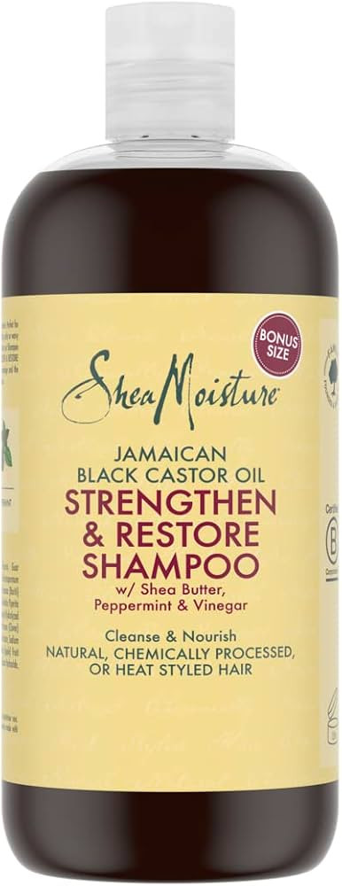 SHEA MOISTURE Jamaican Black Castor Oil Strengthen and Restore Shampoo, 473 ml (Pack of 1) | Amazon (UK)