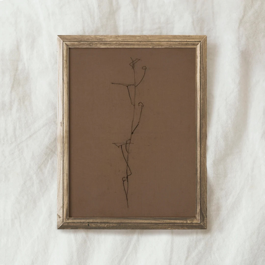 Minimalist Floral Etching Art Print / Moody Abstract Sketch PRINTABLE / Vintage Flower Line Drawi... | Etsy (US)