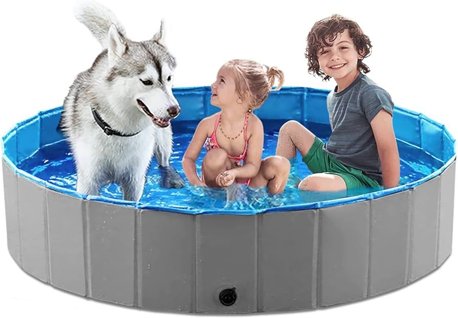Jasonwell Foldable Dog Pet Bath Pool Collapsible Dog Pet Pool Bathing Tub Kiddie Pool Doggie Wadi... | Amazon (US)