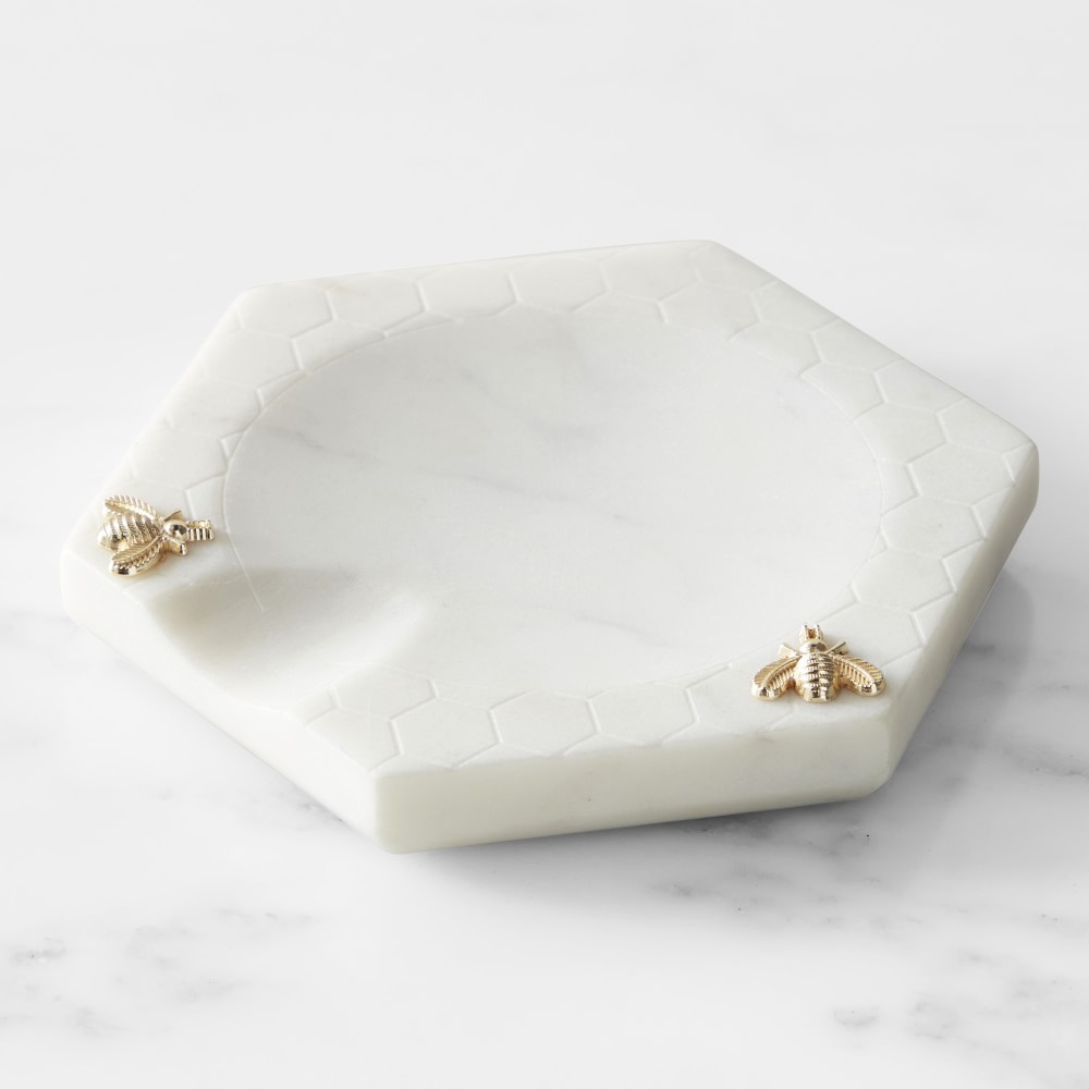 Honeycomb Marble Spoon Rest | Williams-Sonoma