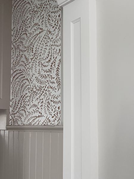 Installing this peel-and-stick wallpaper from Serena & Lily  in our mudroom! 

#LTKHome #LTKSeasonal #LTKFindsUnder100