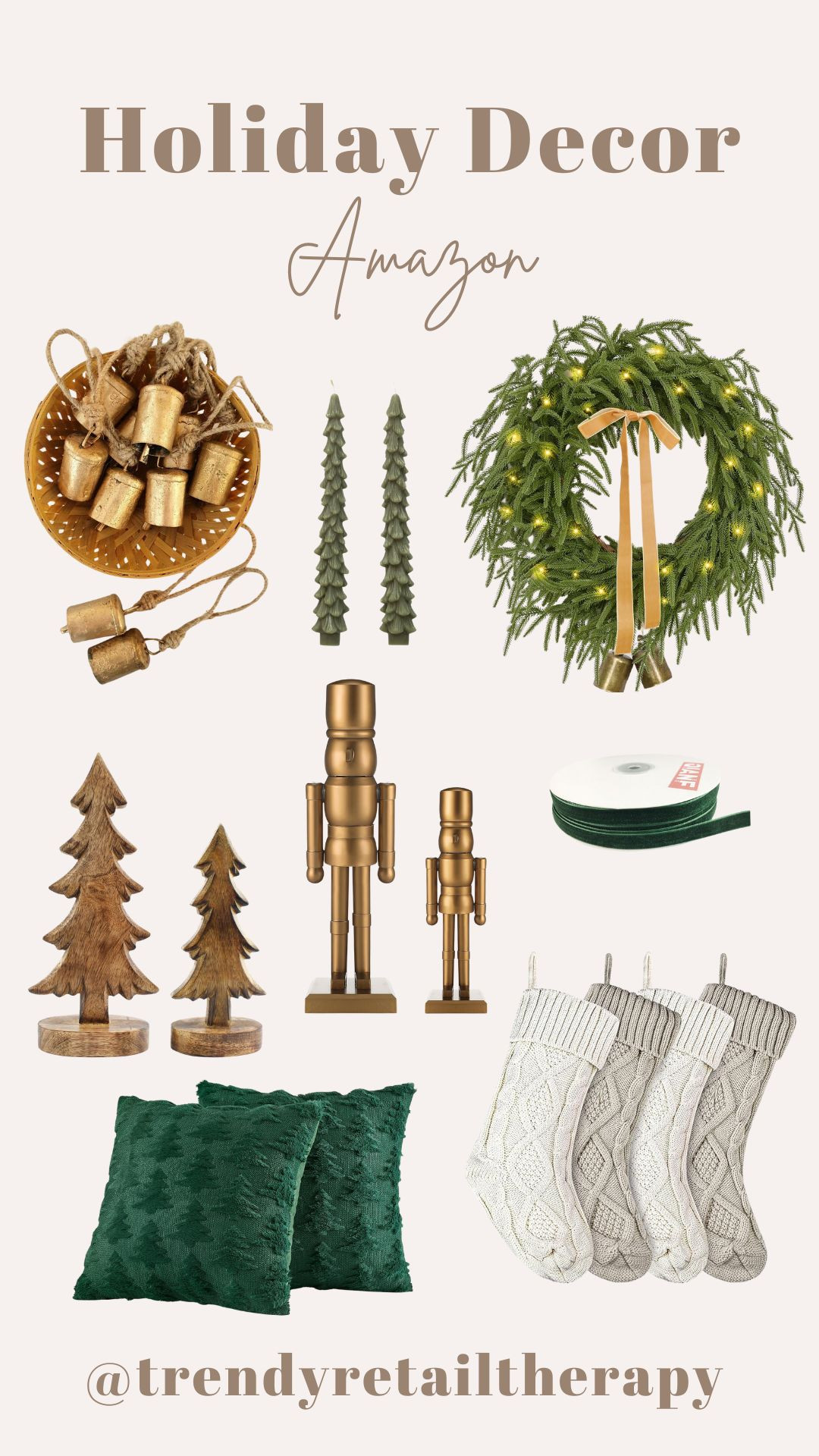 Amazon holiday home decor. Seasonal finds. Wreath. Bow trend. Neutral. Favorites. Trending. Stockings.

#LTKSeasonal #LTKHome #LTKHoliday