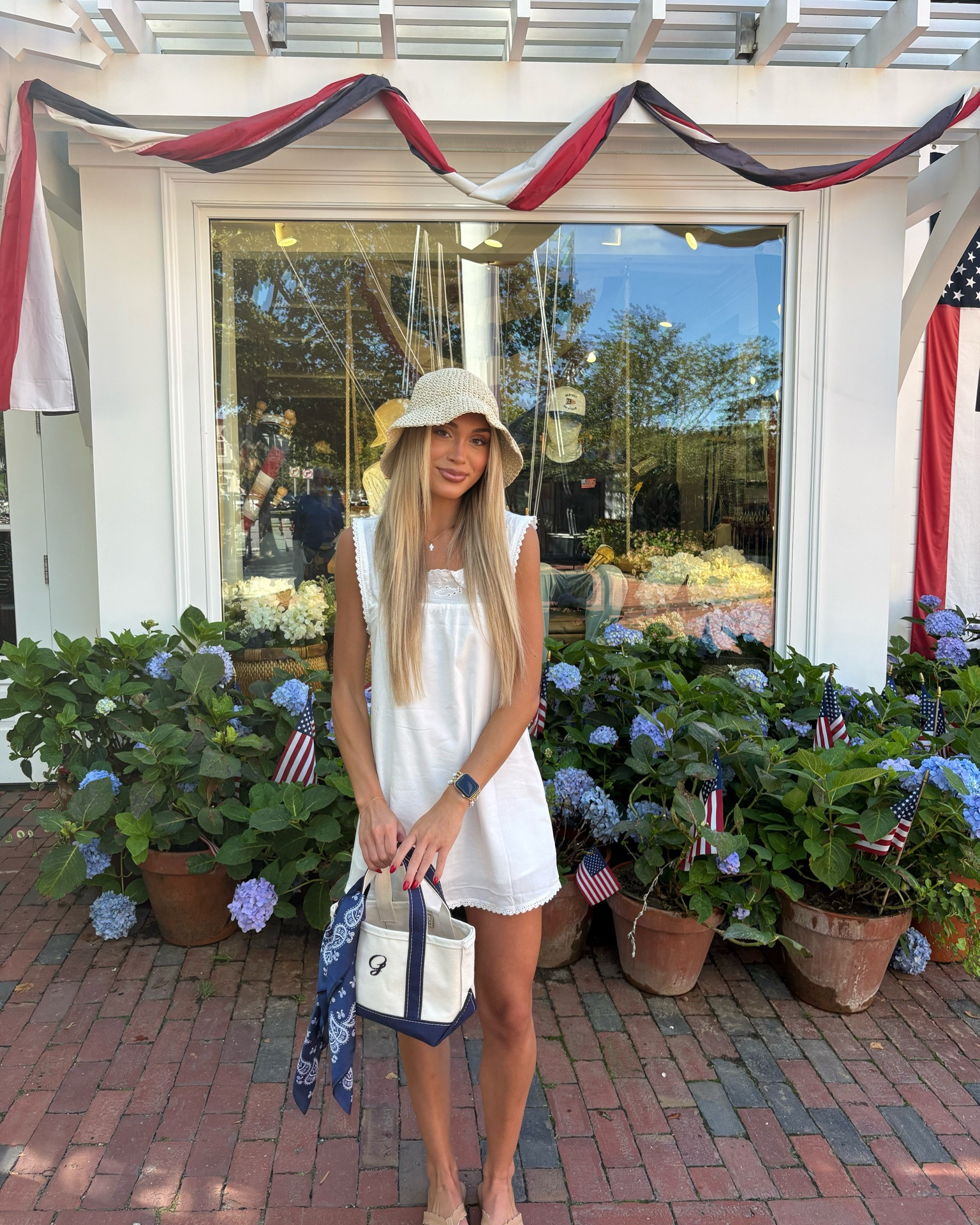 Rhode Island ootd 🤍 white mini dress is from dairy boy (linking similar) !!! & I love this L.L.Bean tote

White mini dress
Summer to fall outfit
New England outfit
Mini tote bag
Raffia bucket hat

#LTKgrwm #LTKootd #LTKSeasonal