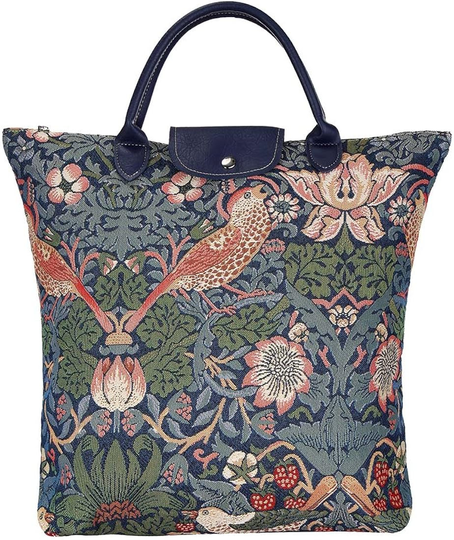 Signare Tapestry Foldable Tote Bag Reusable Shopping Bag Grocery Bag | Amazon (US)