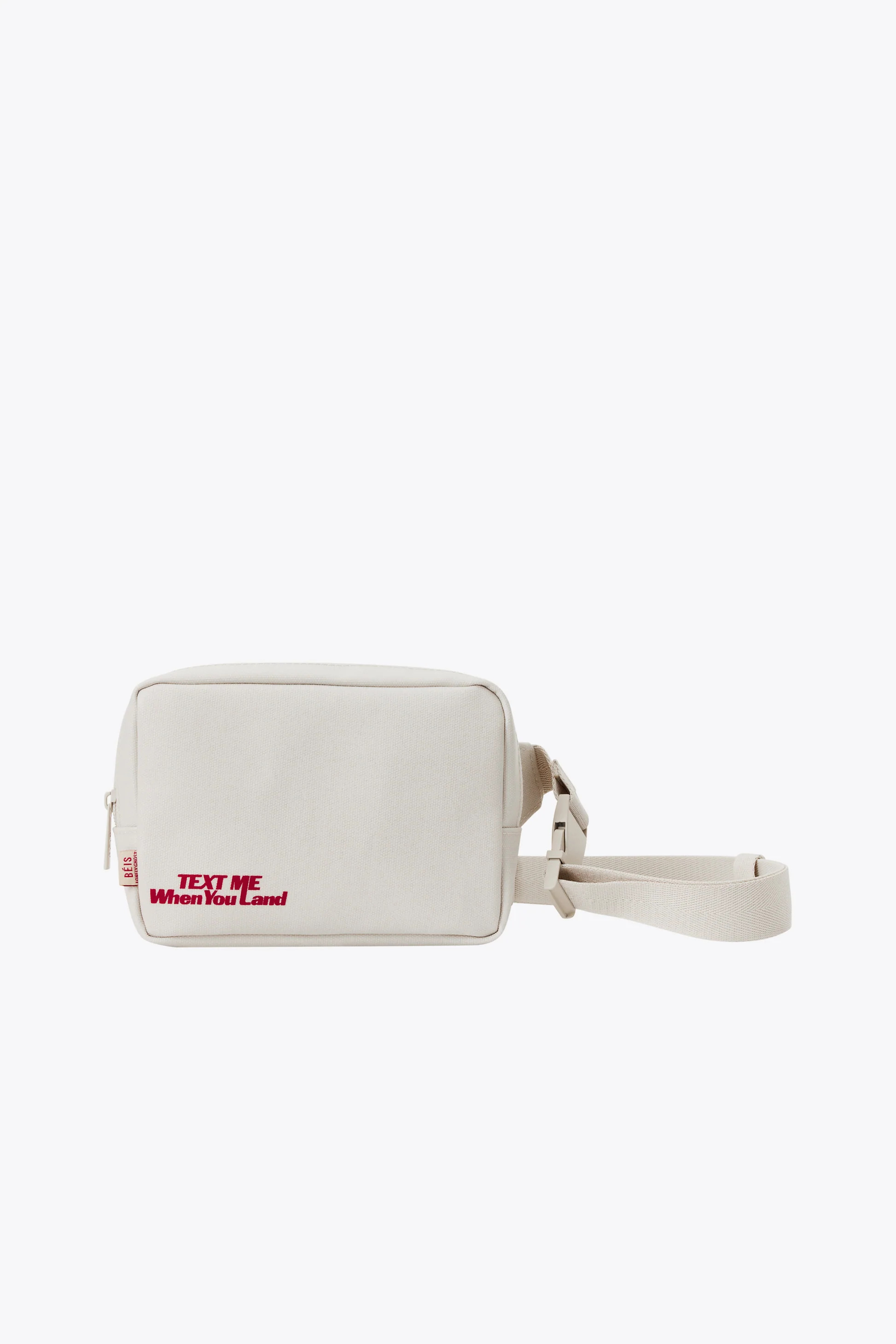 BÉIS x Lonely Ghost 'The Belt Bag' in Ghost White - White Crossbody Belt Bag & Fanny Pack | BÉIS Travel
