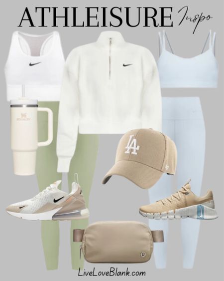 Athleisure outfit idea 
Nike Athleisure and sneakers 
Lululemon belt bag
Stanley tumbler 
Spring outfit idea 

#LTKSeasonal #LTKfitness #LTKstyletip