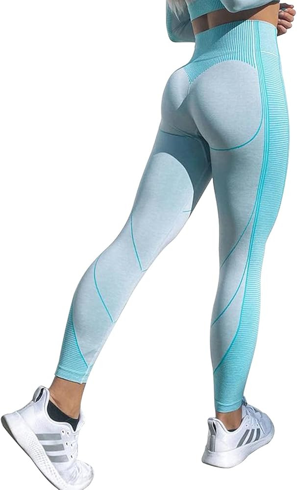 ROMISS Women Yoga Pants Soft Stretchy High Waisted Leggings Butt Lifting Tummy Control Seamless L... | Amazon (US)