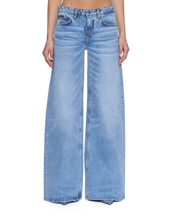 Womens Dropout Jean Mercer Blue Relaxed Denim Jeans  | Ksubi ++ | Ksubi (US)