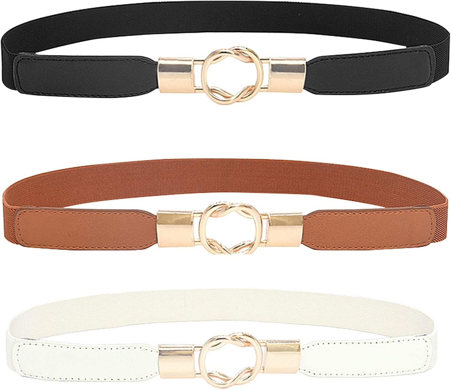 Lidiper Cintura da donna elegante cintura elastica da donna con fibbia in metallo per vestito, ca... | Amazon (IT)