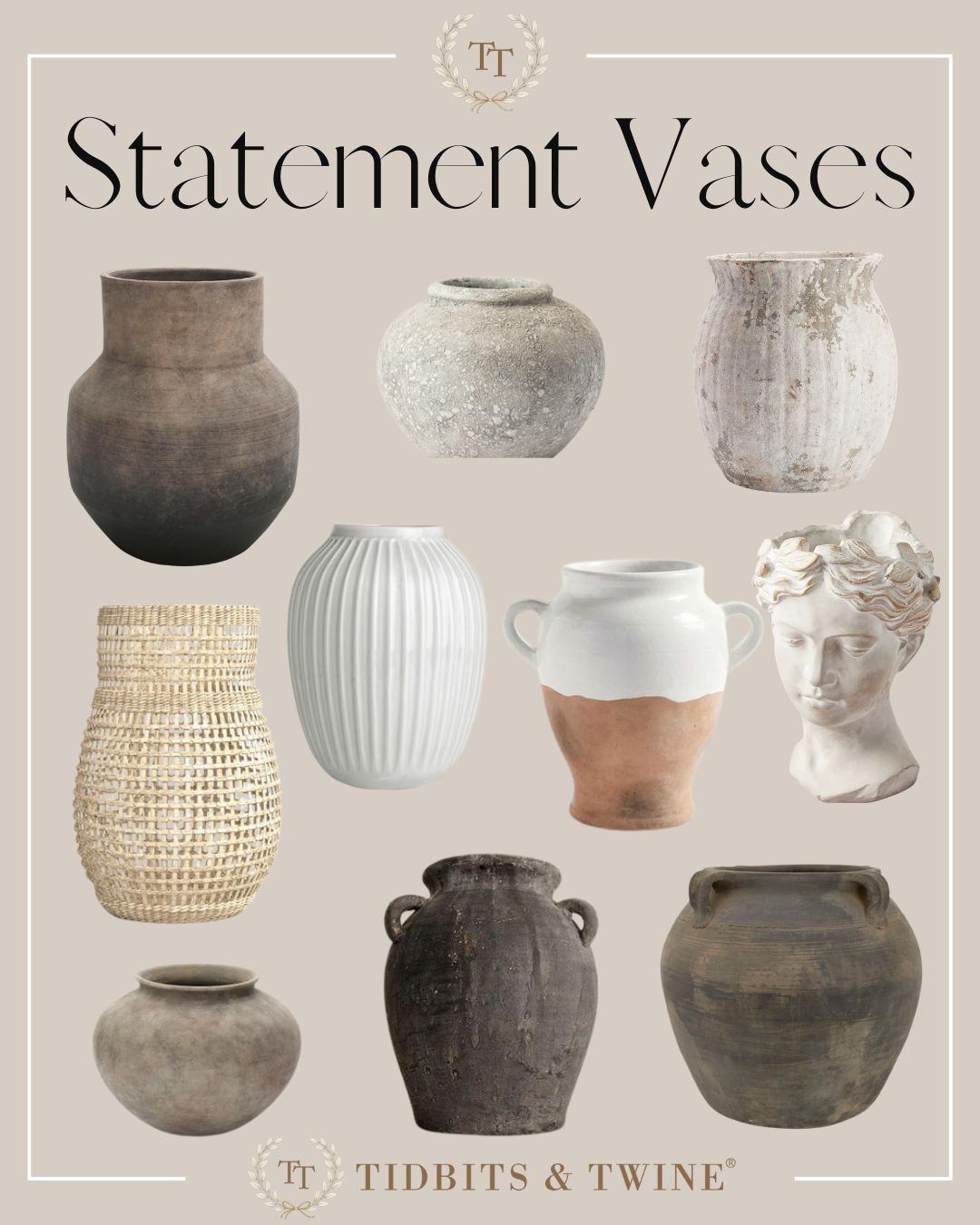 Statement vases perfect for Spring #rusticvase #amazonhome #amazonfinds #blackvase 

 #LTKSeasonal #LTKOver40 #LTKHome