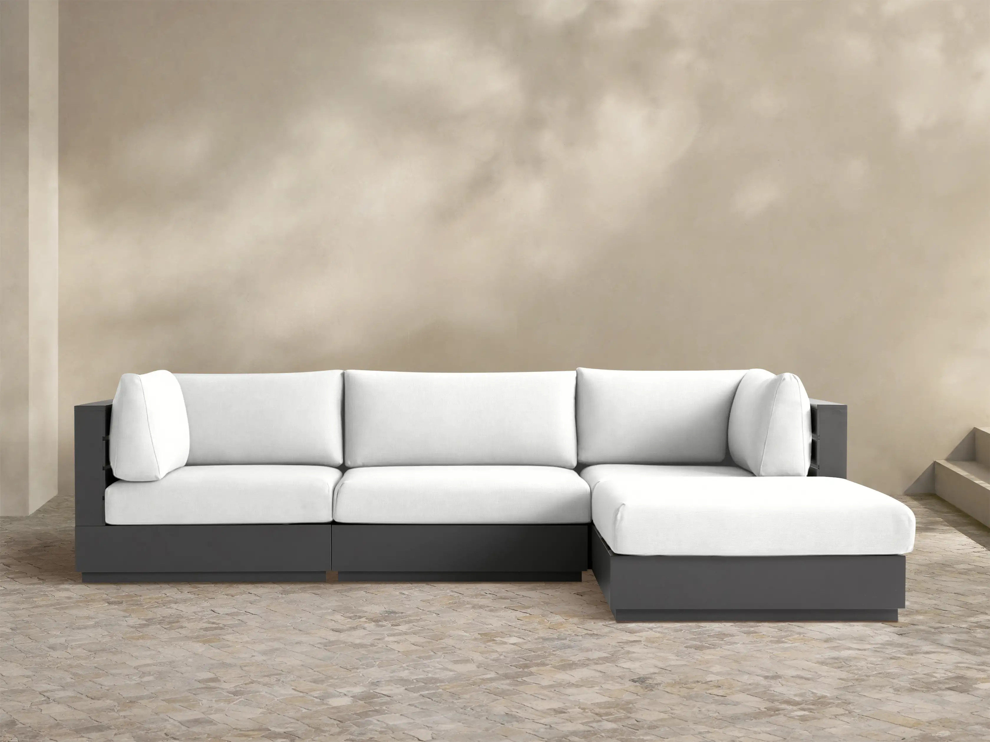 Bal Harbour Outdoor Aluminum Four-Piece Sectional | Arhaus