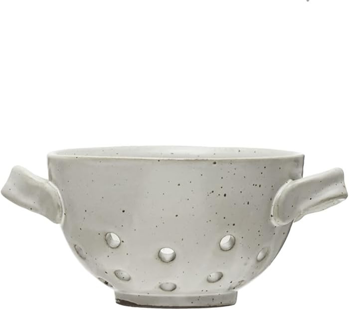 Stoneware Berry Bowl, Reactive Glaze, White (Each One Will Vary) | Amazon (US)
