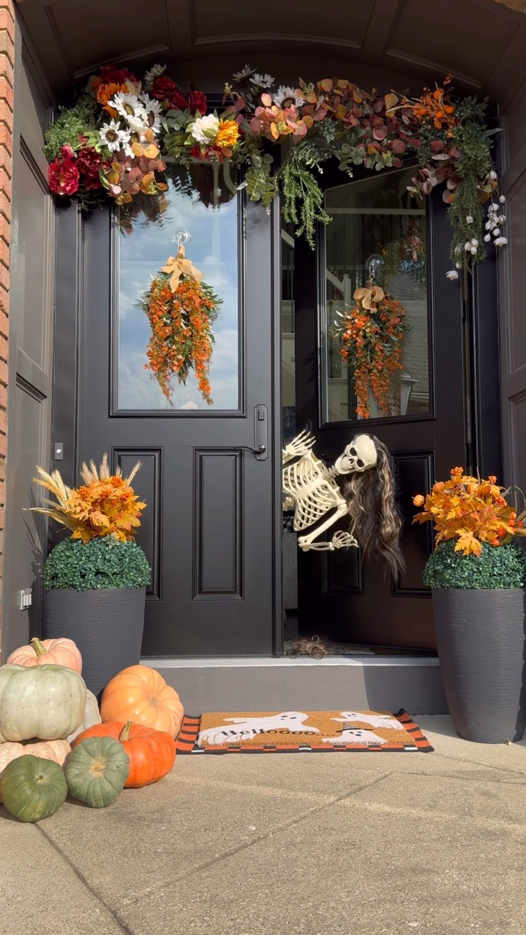 I’ll just be here waiting… 💀 

Fall decor. Fall front porch. Fall decorations. Halloween decorations. Faux flowers. Faux mums. Spooky season. 

#LTKSeasonal #LTKHome #LTKFallSale