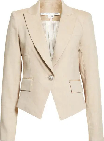 Veronica Beard Hosanna Linen Blend Dickey Jacket | Nordstrom | Nordstrom