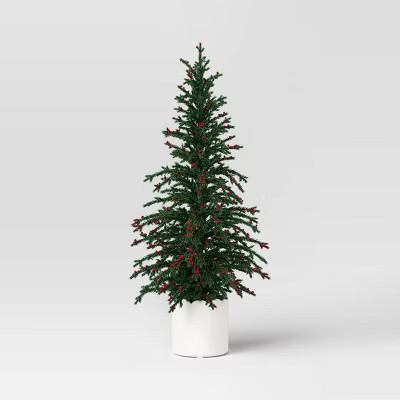 Christmas Classic Artificial Tree in Scallop Pot Large - Threshold™ | Target