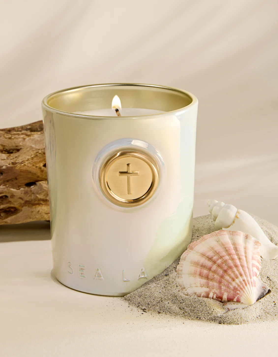 Sea La Vie Have Faith Cross Candle No. 08 | Spartina 449