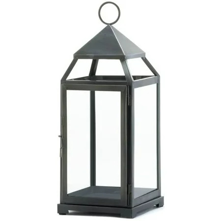 TaliaPosy 10016944 Large Rustic Silver Contemporary Lantern Multicolor | Walmart (US)