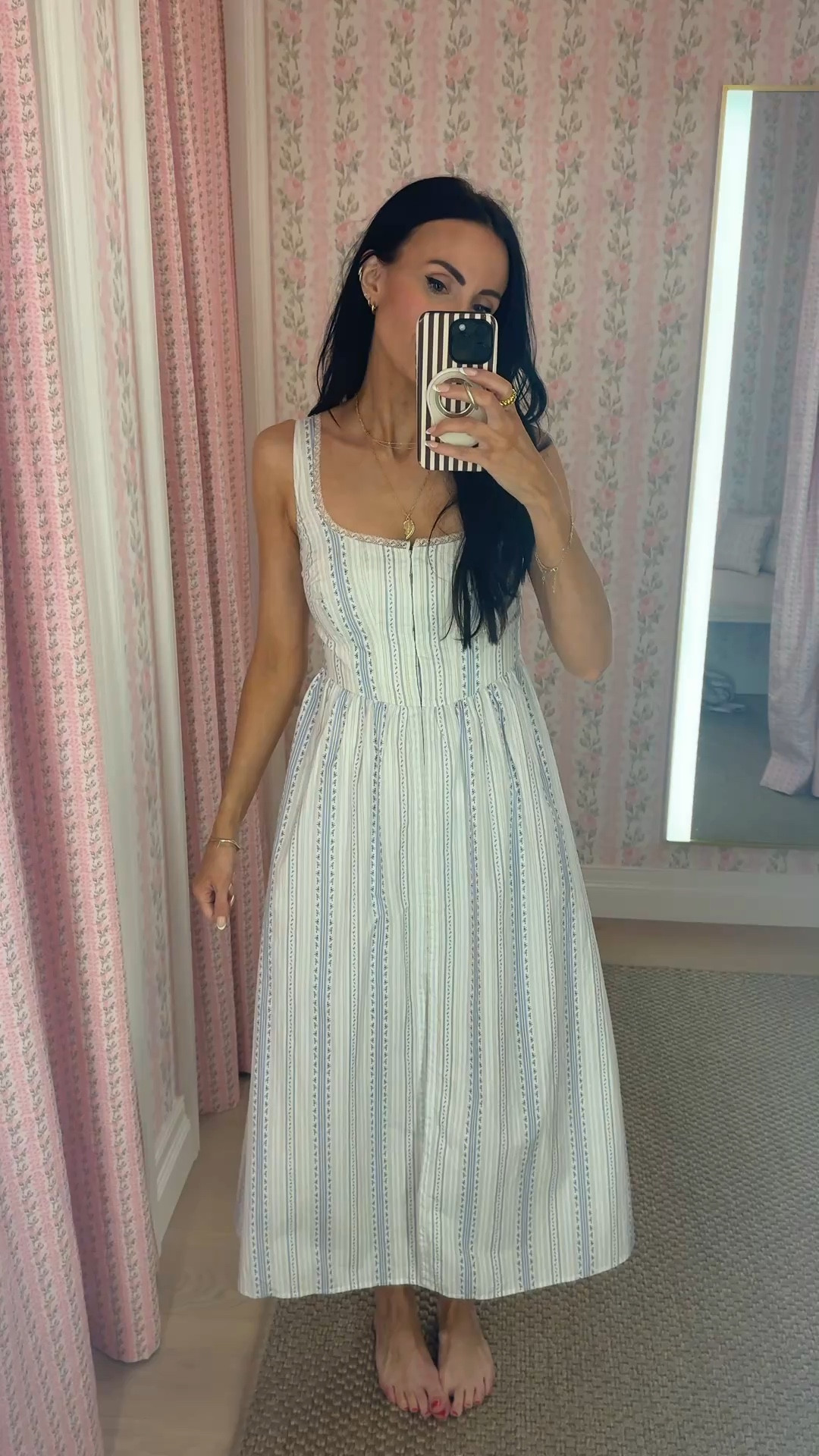 Picked out my outfit for this week’s event at LoveShackFancy tonight. It was so hard to decide!