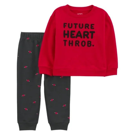Carter's Child of Mine Baby and Toddler Boy Valentine's Outfit Set, Sizes 12M-5T | Walmart (US)