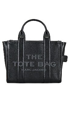 Marc Jacobs The Leather Small Tote Bag in Black from Revolve.com | Revolve Clothing (Global)