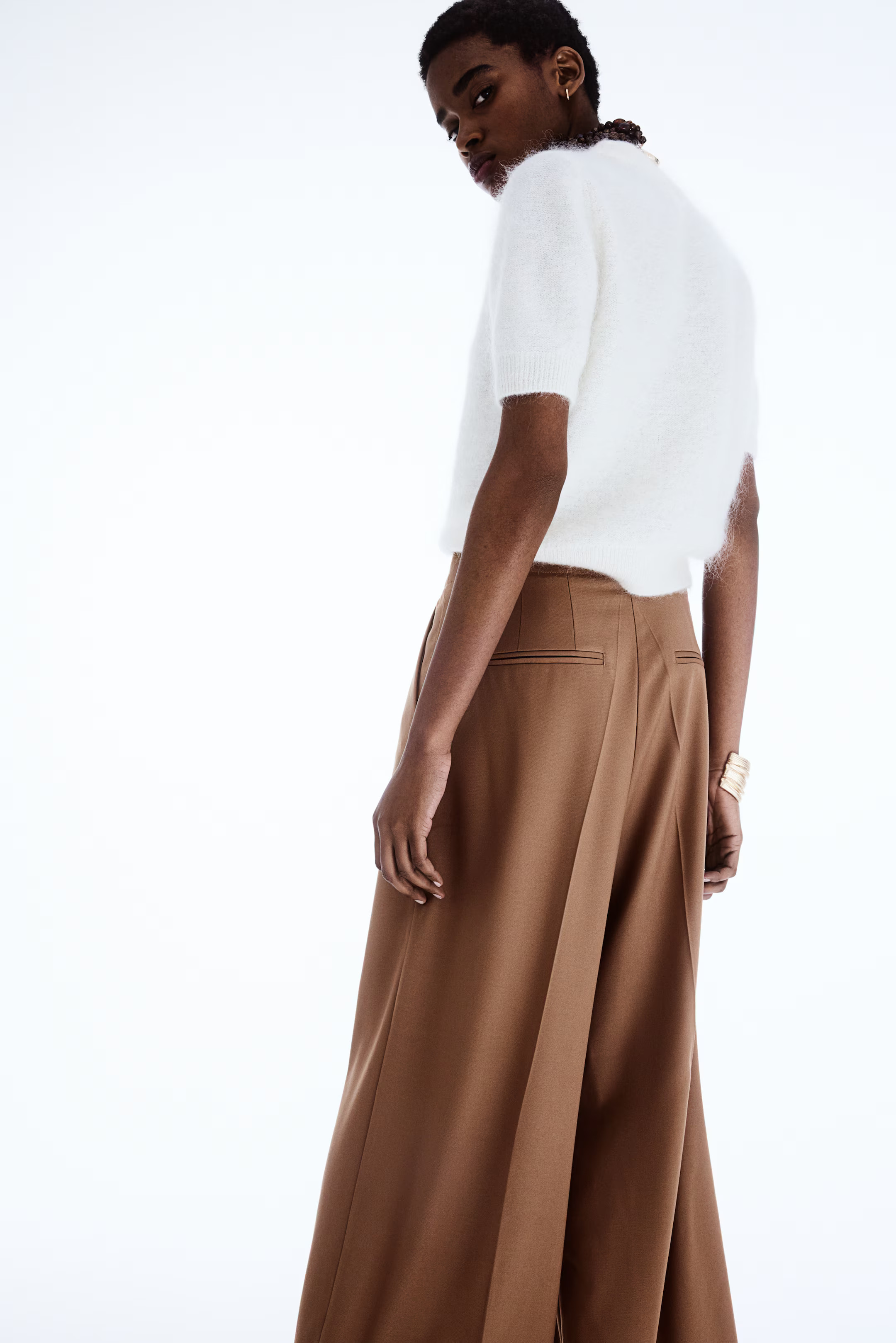 Wide twill trousers | H&M (UK, MY, IN, SG, PH, TW, HK)