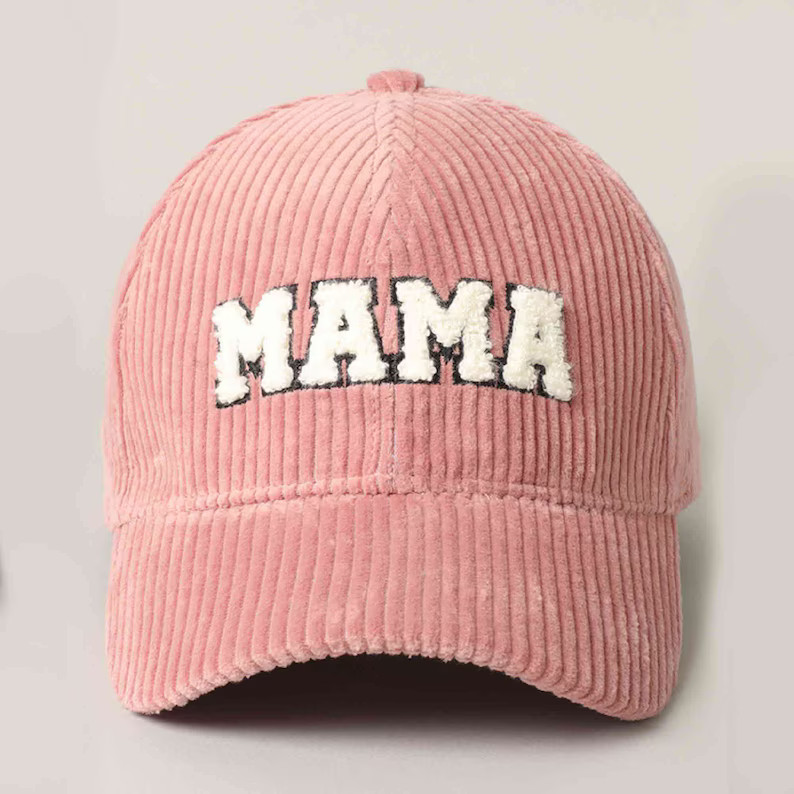 MAMA Embroidery Hat, Cord Baseball Cap, Personalized Baseball Cap, Embroidery Cap, Embroidered Ha... | Etsy (US)