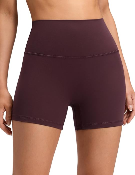 CRZ YOGA No Front Seam Biker Shorts 4" | Amazon (US)