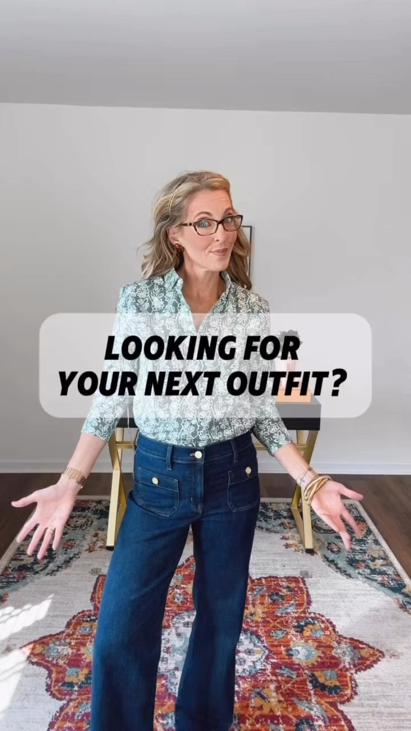 Like this J.Crew factory Friday outfit starting with these wide leg sailor jeans in all day stretch! They are on sale for less than $50- plus buy two pair of jeans and get $20 off. Linked up my favorite. This button down Poplin shirt in the signature fit is so perfect with classic denim or your favorite chinos for work! I also  linked up options! I am wearing a size 26 in jeans, but I could have sized down - size small in top - size down in Adidas (these are a FAVE) Happy Shopping. Let me know how to HELP!

#LTKOver40 #LTKSaleAlert #LTKWatchNow #LTKStyleTip #LTKFindsUnder50