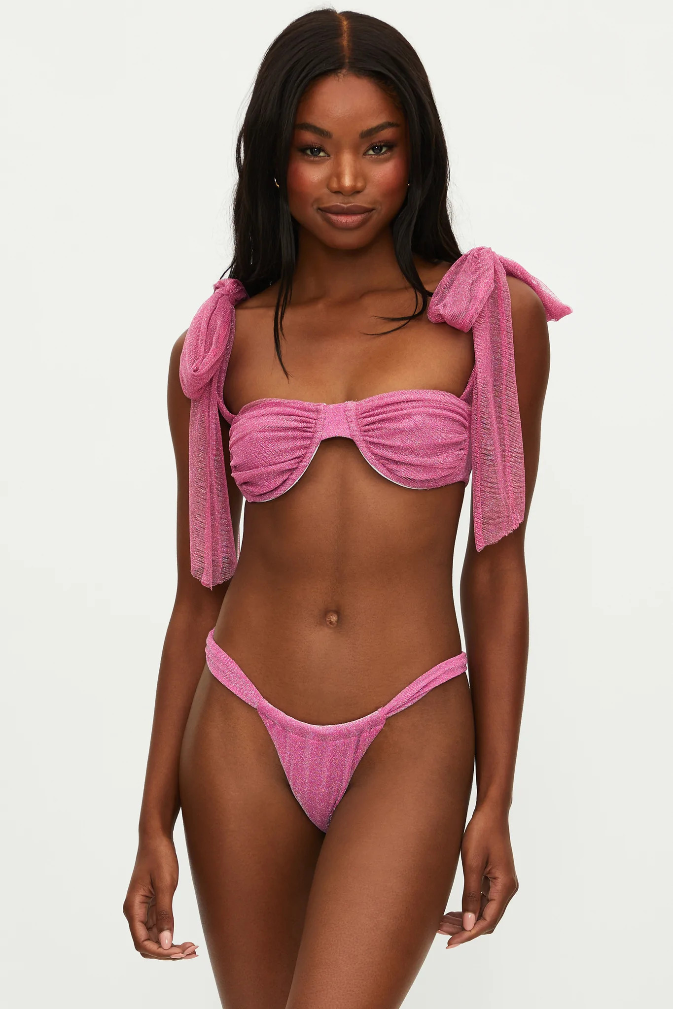 Drea Top Fuchsia Purple Shine | Beach Riot