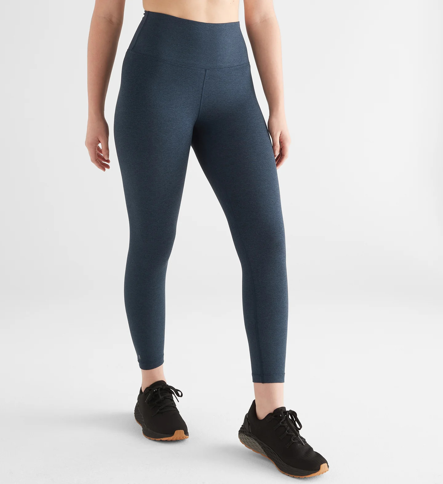 WOMEN'S HIGH-RISE MATTE TIGHT 25" | MIDNIGHT HEATHER MATTE | NOBULL | NOBULL