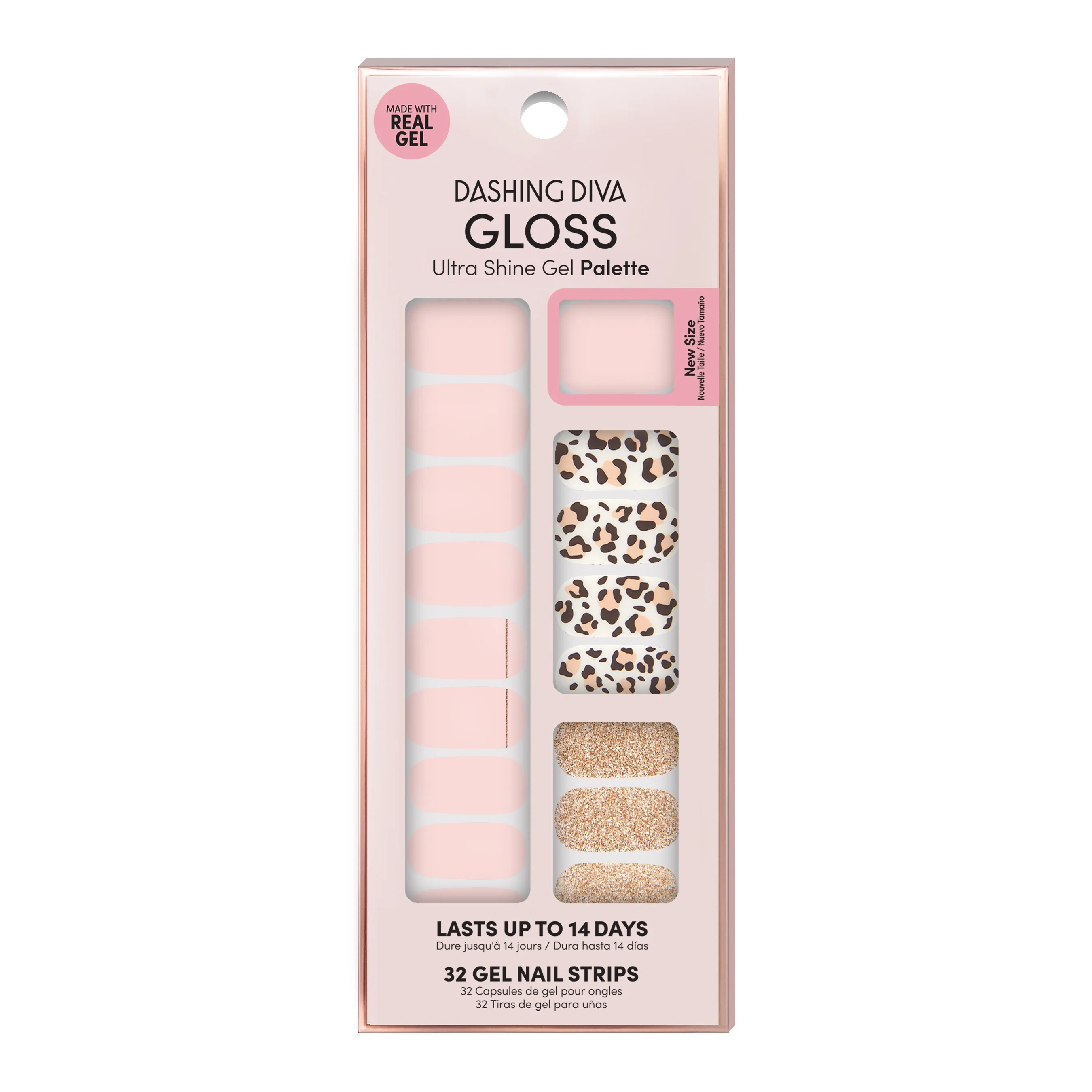 Dashing Diva Gloss Polish Strips, Cheetah-licious | Walmart (US)