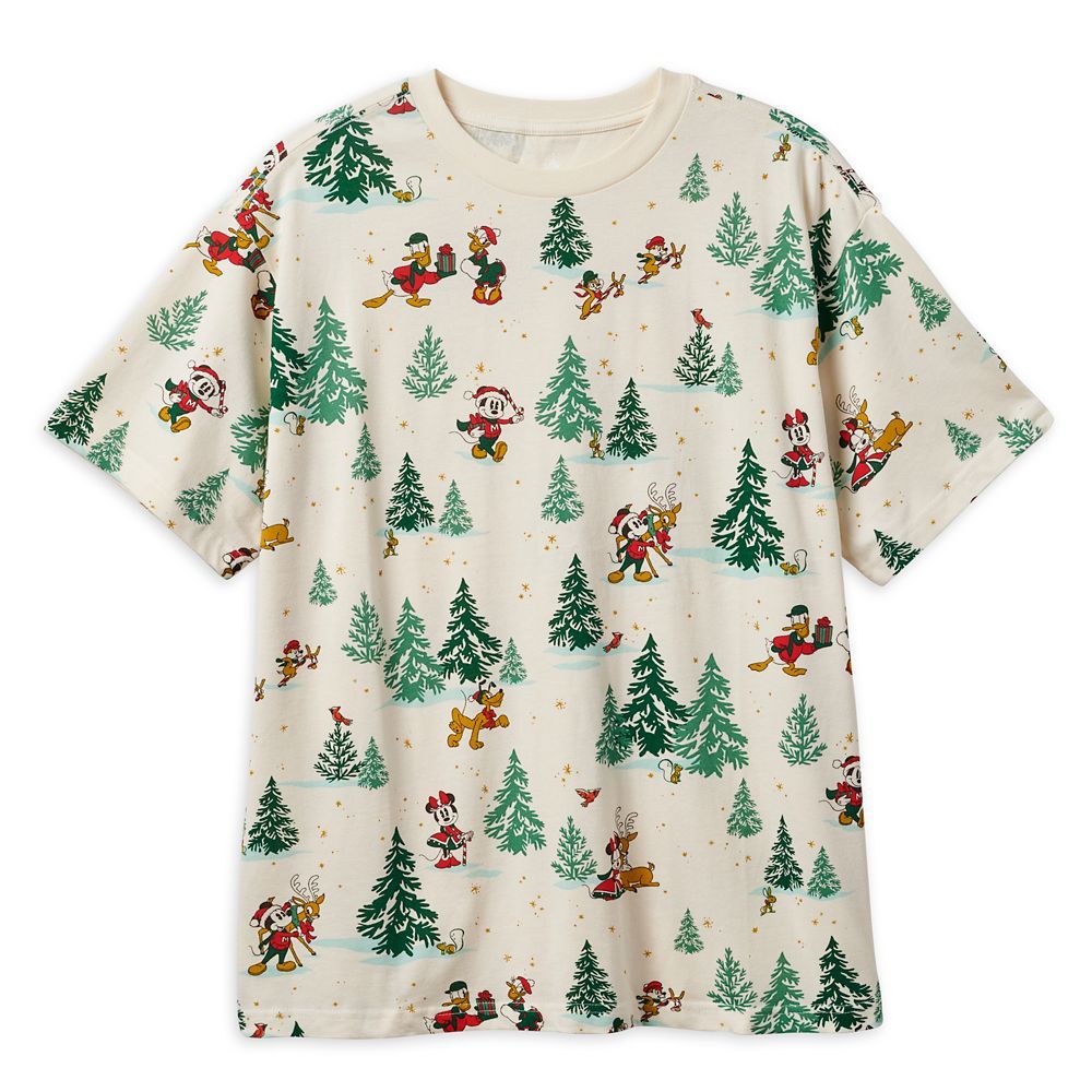 Mickey Mouse and Friends Christmas T-Shirt for Adults | Disney Store