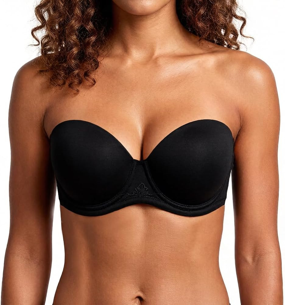 HACI Full Coverage Strapless Bra for Large Bust Contour Underwire Plus Size Convertible Multiway | Amazon (US)