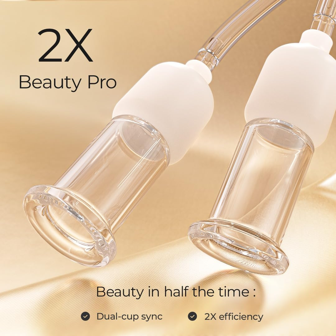 6Pcs Electric Facial Cupping Therapy Set Glass, 3 in 1 Gua Sha Facial Tools Face Cupping Massage ... | Amazon (US)