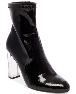 Steve Madden Eminent Lucite Block-Heel Booties | Macys (US)