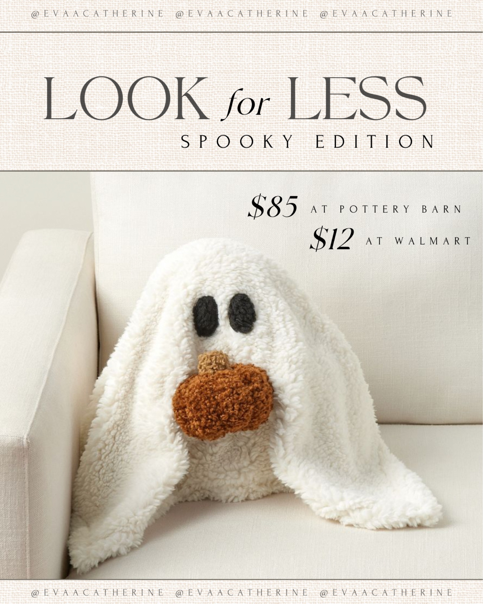 Gus the ghost is at WALMART for only $10.99! He is so cute! I will say that he's a bit smaller than the PB version but is still so so cute as a little pillow 👻

#LTKSeasonal #LTKHalloween #LTKHome