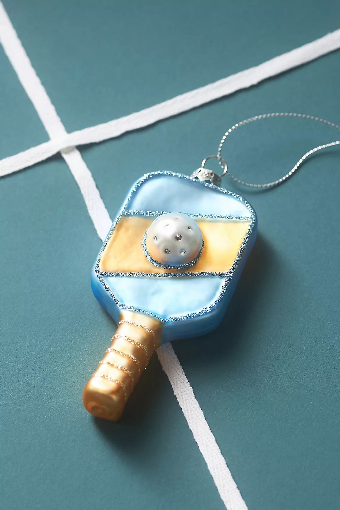 Pickleball Glass Ornament | Anthropologie (US)